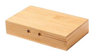 Hra domino v bambusové krabici