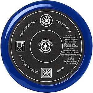 Hrnek s brčkem 1200ml, královská modrá