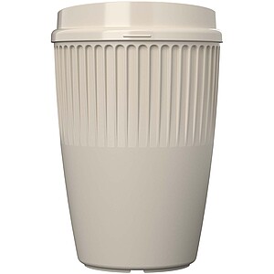 Hrnek z recyklovaného plastu 350 ml, béžová