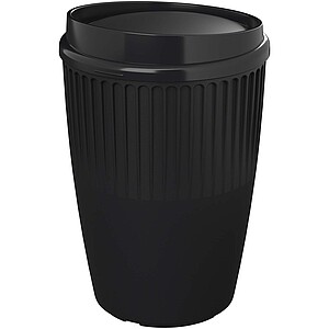 Hrnek z recyklovaného plastu 350 ml, černá