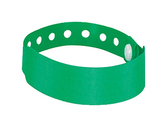 Identifikační pásek na zápěstí, zelený
