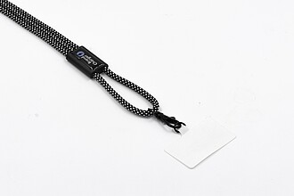 ISAMIN Šňůrka na telefon BrandCharger, gun metal