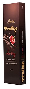 ISPIR Ispiriti praline s višní v 70% hořké čokoládě, 48 g