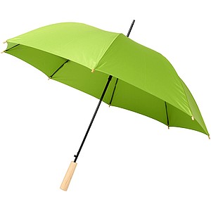 Jednofarebný dáždnik z recyklovaného PET, priemer 102 cm, jasne zelená