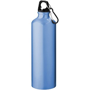 Jednoplášťová láhev s karabinou, objem 770 ml, světle modrá