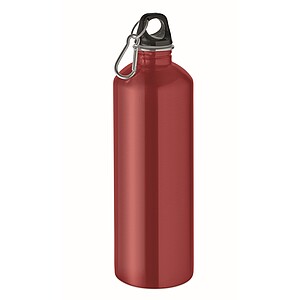 Jednostenná fľaša 1000 ml, červená