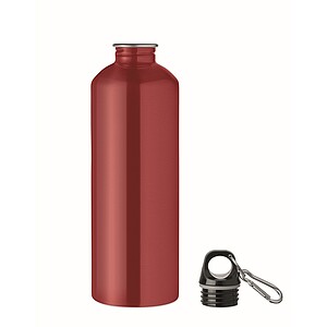 Jednostenná fľaša 1000 ml, červená