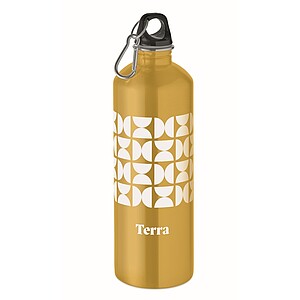 Jednostenná fľaša 1000 ml, tmavozlatá