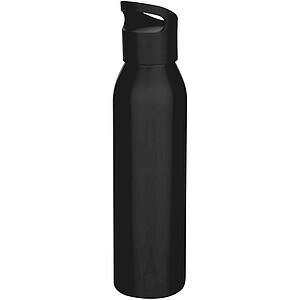 Jednostenná fľaša na vodu z recyklovanej nehrdzavejúcej ocele 650 ml, čierna