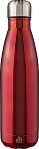 Jednostěnná nerezová lahev 650 ml, červená