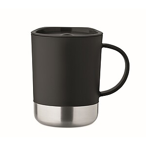 Jednostenný hrnček 300 ml, čierna