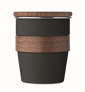 Jednostenný termohrnček, 350 ml, čierna