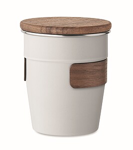 Jednostěnný termohrnek, 350 ml, bílá