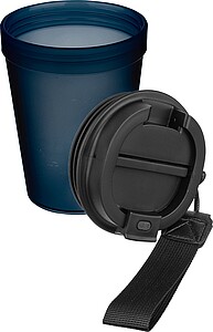 Jednostěnný termohrnek se šňůrkou na zápěstí 350 ml, kobaltově modrá