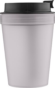 Jednostěnný termohrnek se šňůrkou na zápěstí 350 ml, transparentní