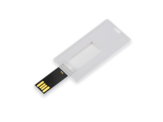 JULINKA mini plastová karta USB, bílá