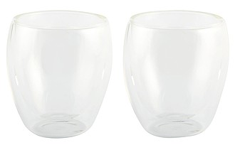 KAFETO - S Sada dvou dvoustěnných skleniček, 100 ml