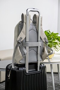KAJAS Kompaktný batoh s reflexnými detailmi Brandcharger, béžová