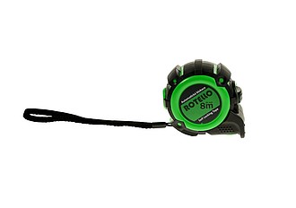 KAMRON Zvinovací meter Rotello, dĺžka 8 m/16 mm, certifikácia EEC II, čierna/zelená