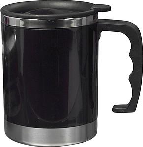 KANTON Termofľaša nerezová, 400 ml, čierna
