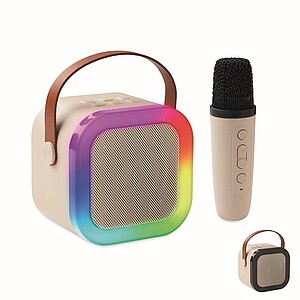 Karaoke set s reproduktorem, béžová