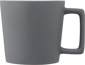 KARAY Keramický hrnek o objemu 370 ml s matným povrchem, šedá