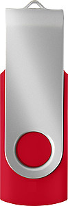KARKULA USB flash disk kapacita 16GB, stříbrno červená