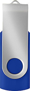 KARKULA USB flash disk kapacita 16GB, stříbrno modrá - reklamní předměty