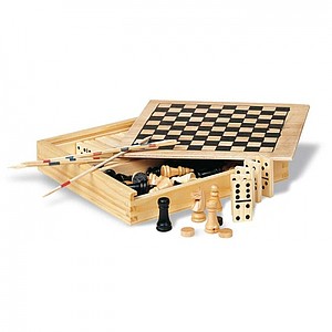 KASPAROV Sada 4 spoločenských hier, domino, šachy, mikádo, dáma