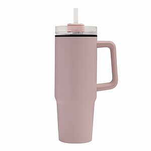 KEFALON Dvoustěnný XXL hrnek, 900 ml, růžová