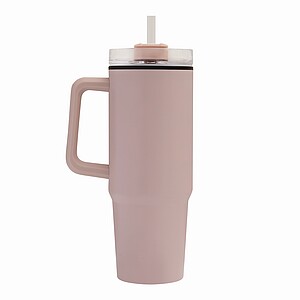 KEFALON Dvoustěnný XXL hrnek, 900 ml, růžová