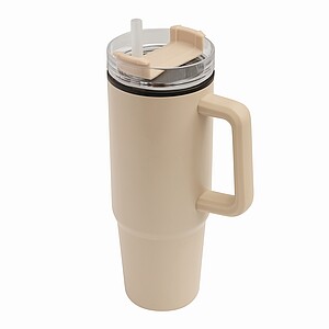 KEFALON Dvoustěnný XXL termohrnek, 900 ml, béžová