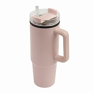 KEFALON Dvoustěnný XXL termohrnek, 900 ml, růžová