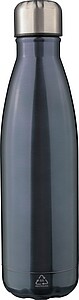 KELANA Dvoustěnná termoska z recyklované nerezové oceli 500 ml, gun metal