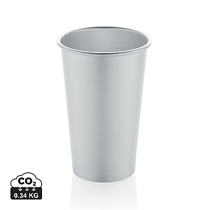 Kelímek 450ml z recyklovaného hliníku, stříbrný
