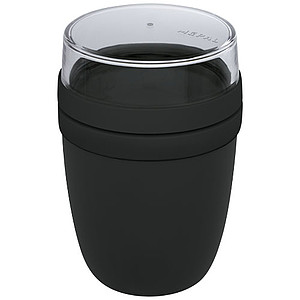 Kelímkový lunchbox se 2 oddíly, tmavě šedý