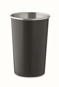Kelímok 300ml z recyklovanej nerezovej ocele, čierny