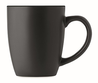 Keramický hrnček, 290ml, z vonku čierny, vo vnútri čierny