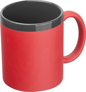 Keramický hrnček 300 ml, červená