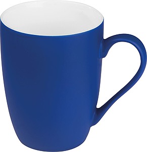 Keramický hrnček, 300ml, zvnútra biely, zvonku modrý