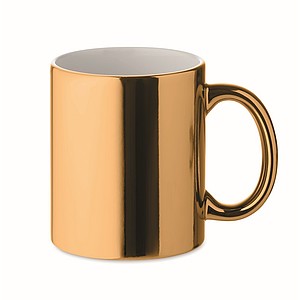 Keramický hrnček s metalickým povrchom, 300ml, zlatý