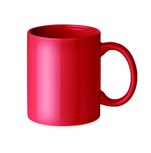Keramický hrnček v krabičke, 300ml, červený