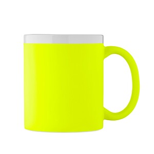 Keramický hrnek 300 ml, fluo žlutá