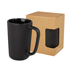 Keramický hrnek 480 ml Perk, černá