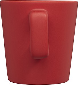 Keramický hrnek o objemu 280 ml, červená
