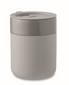 Keramický pohárek 330 ml, šedá