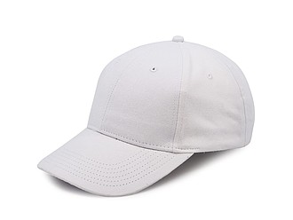 Klasická šestipanelová kšiltovka s přezkou, bílá