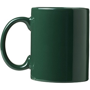 Klasický keramický hrnek o objemu 330 ml, tmavě zelená