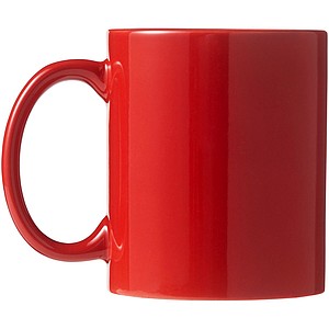 Klasický keramický hrnek, objemu 330 ml, červená