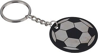 Klíčenka s fotbalovým míčem, černá